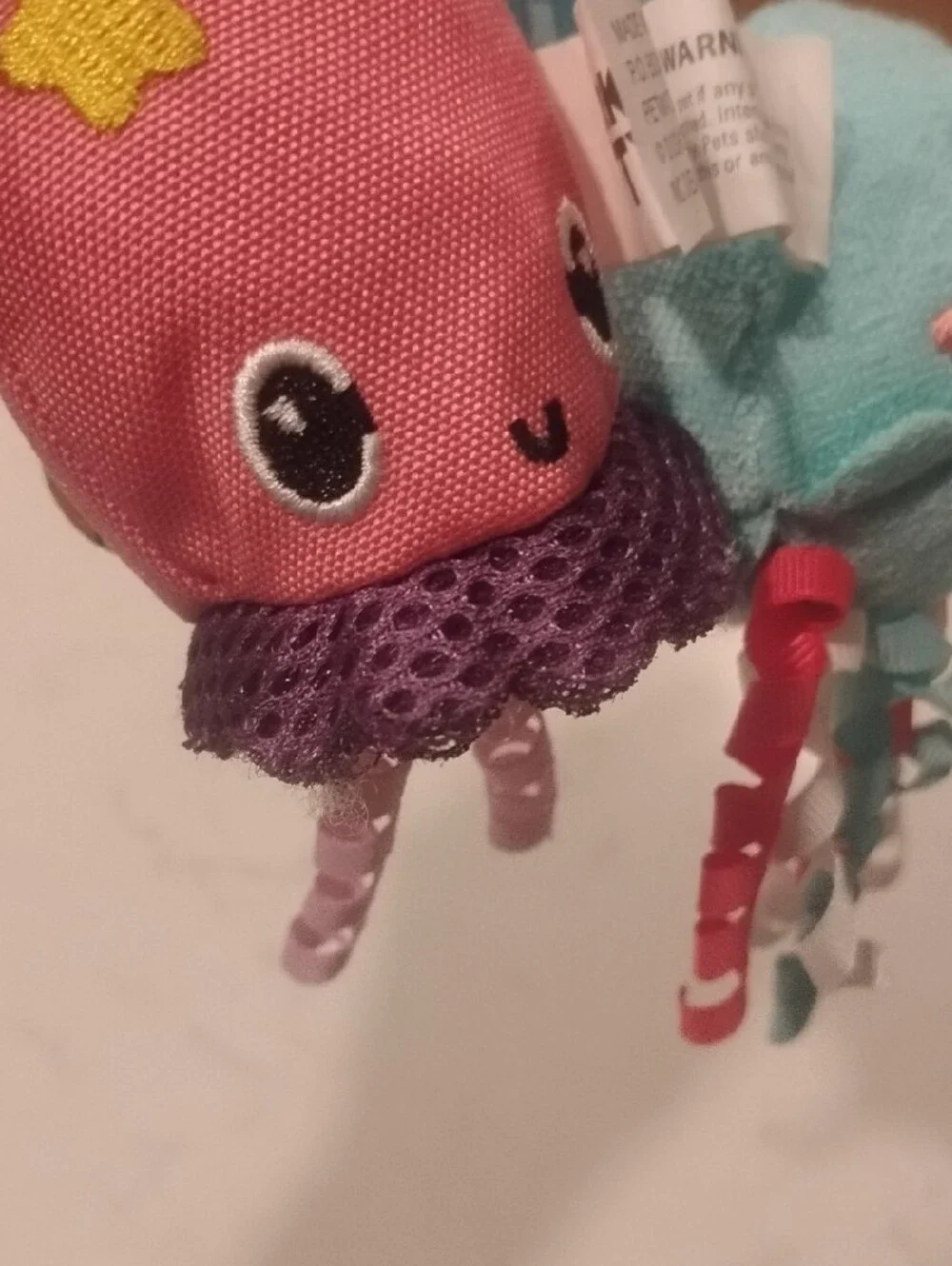 Ocean Cool Blue Plush Squid Cat Toy